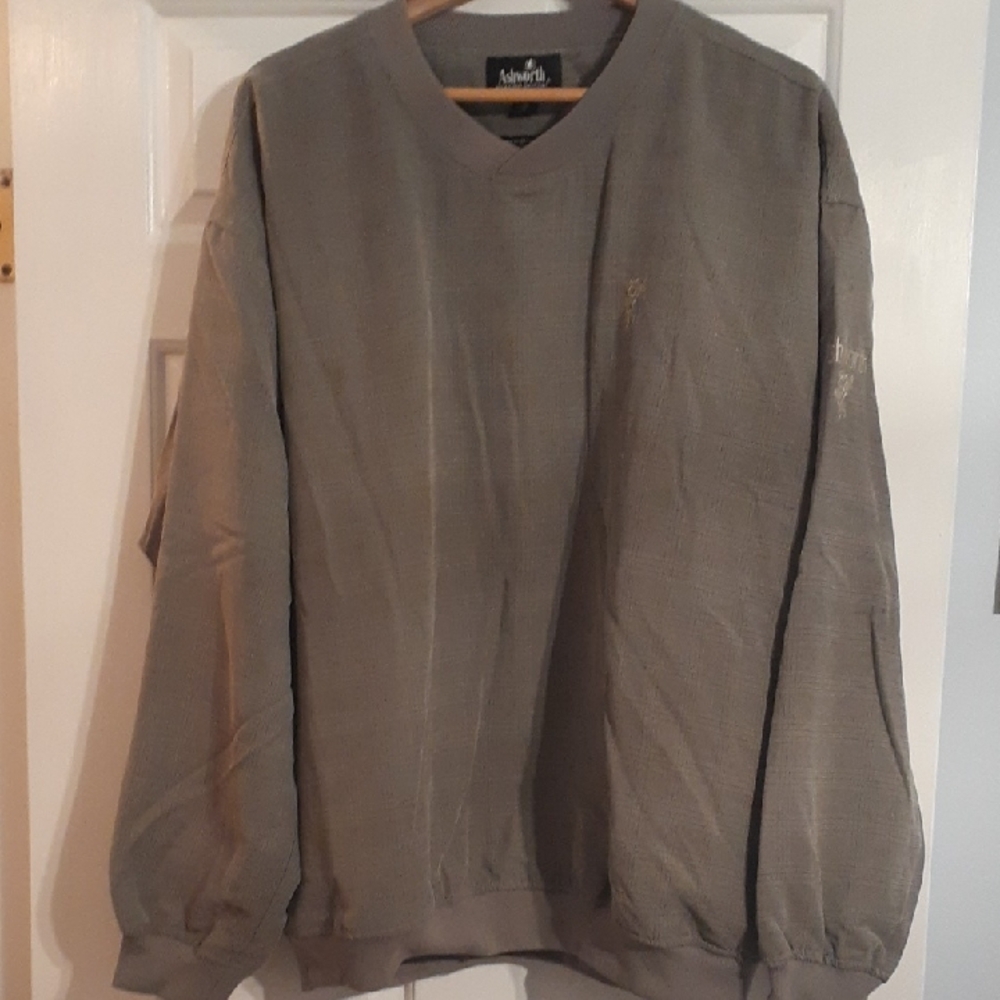 Ashworth Men's V-Neck Windshirt